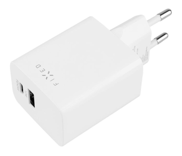 FIXED Ładowarka sieciowa 45W USB-C/USB-A biały FIXC45M-CU-WH - 1342417 - zdjęcie 2